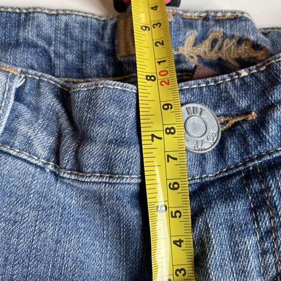 Kut from the Kloth Low Rise Jeans Womens 2 Blue Denim Katy Straight Stretch Y2K - Picture 11 of 12